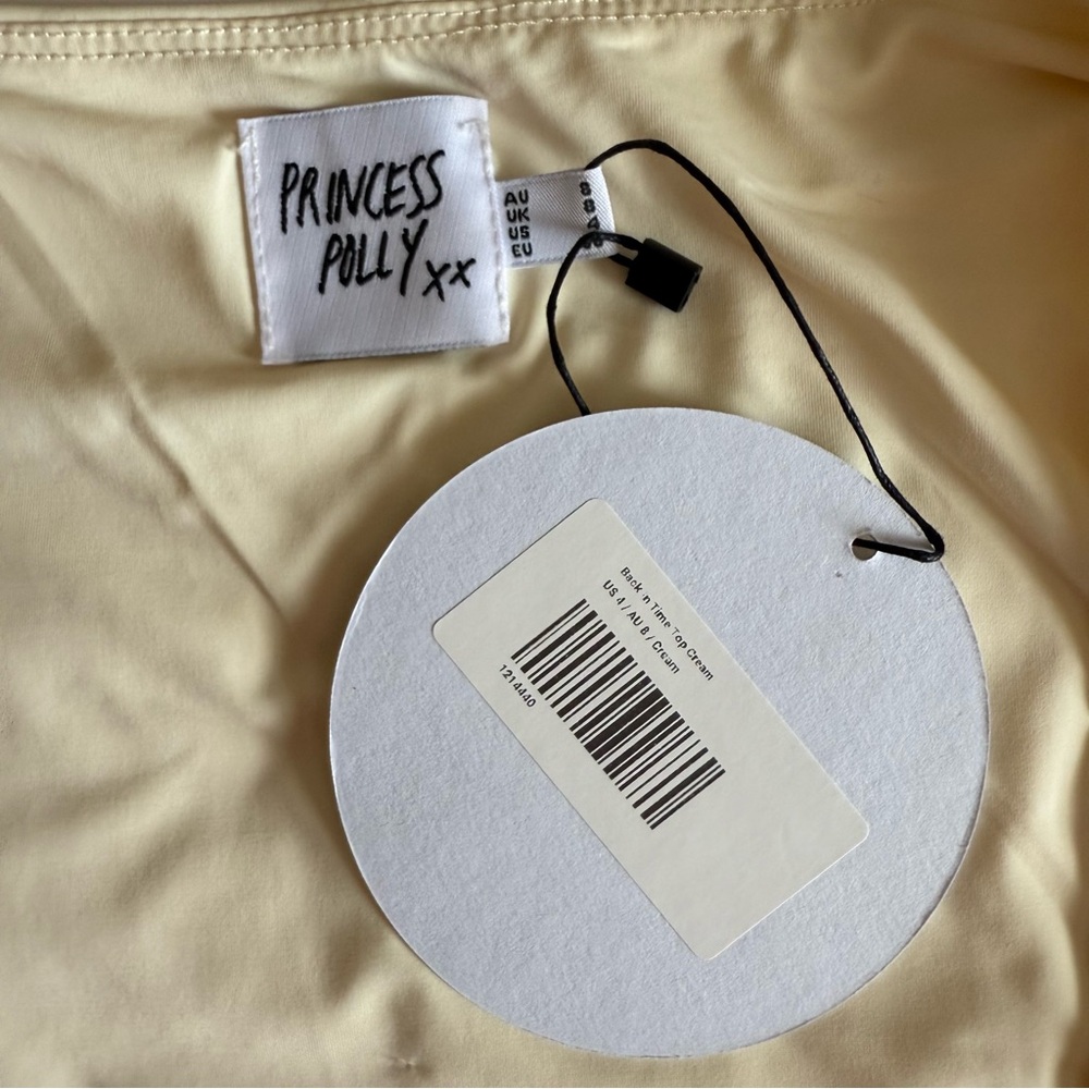 NWT Princess Polly Cream Tank Top - Picture 2 of 3